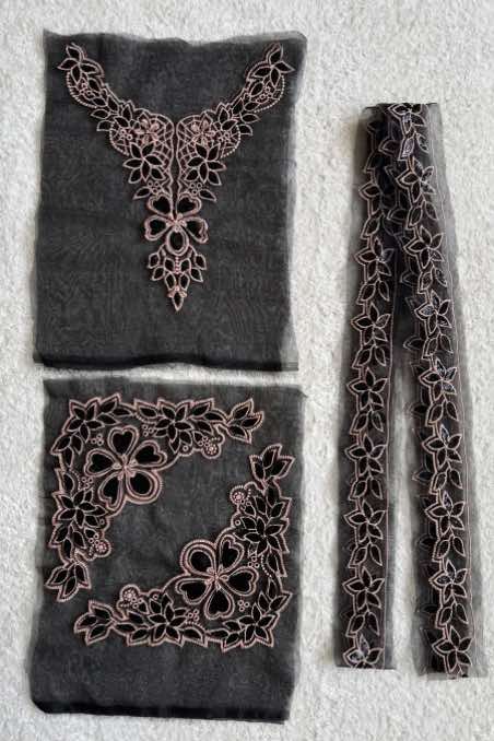 Aneelas ( Neckline + pair of bunch + 2.5 yard patch)