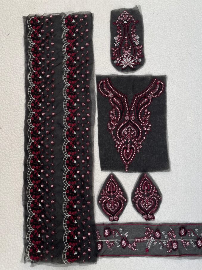Crimson Black and Maroon Luxe Set