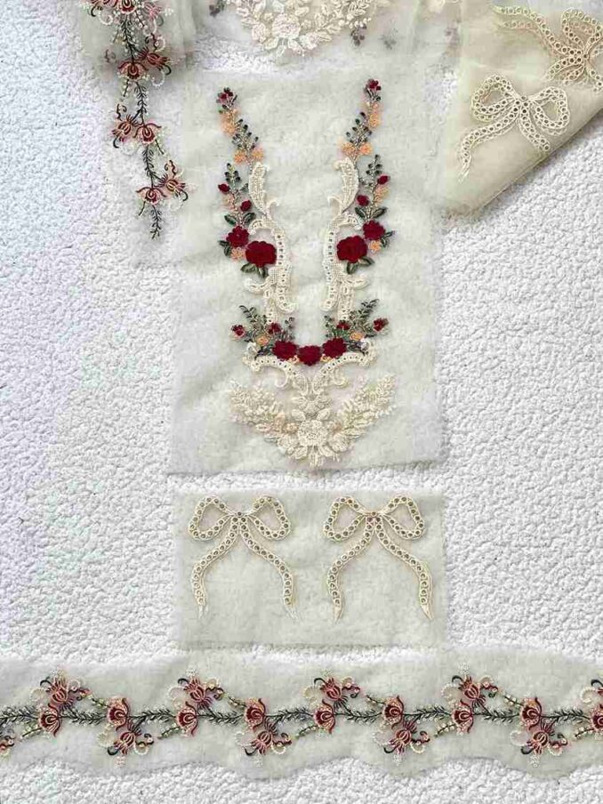 Neckline, 2 bows & 1 yard Hemline ❕