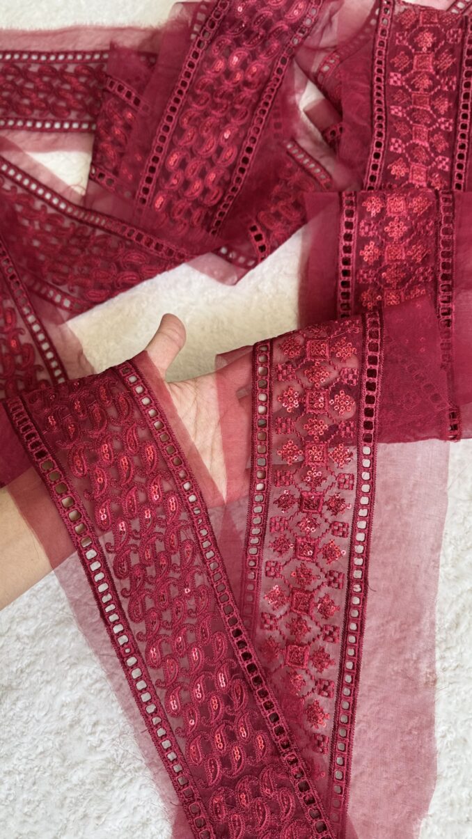 Maroon Pair of Yard Patch