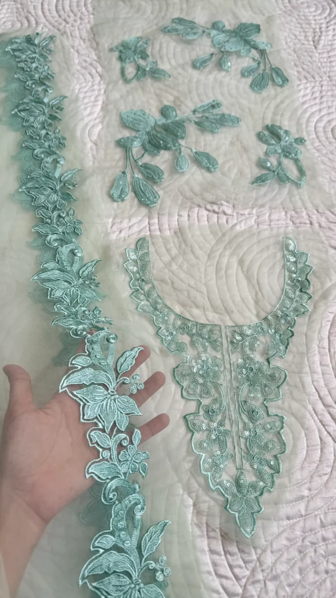 MariaB Complete Set (Neckline + 4 Bunch + yard patch)