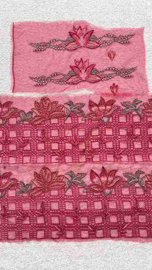 Dupatta pallu + Motifs (both Pair)